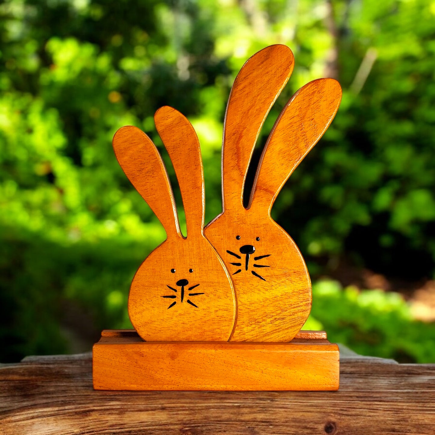 Wooden Couple Keepsake | Polished surface with shiny finish | Fungus Proof
