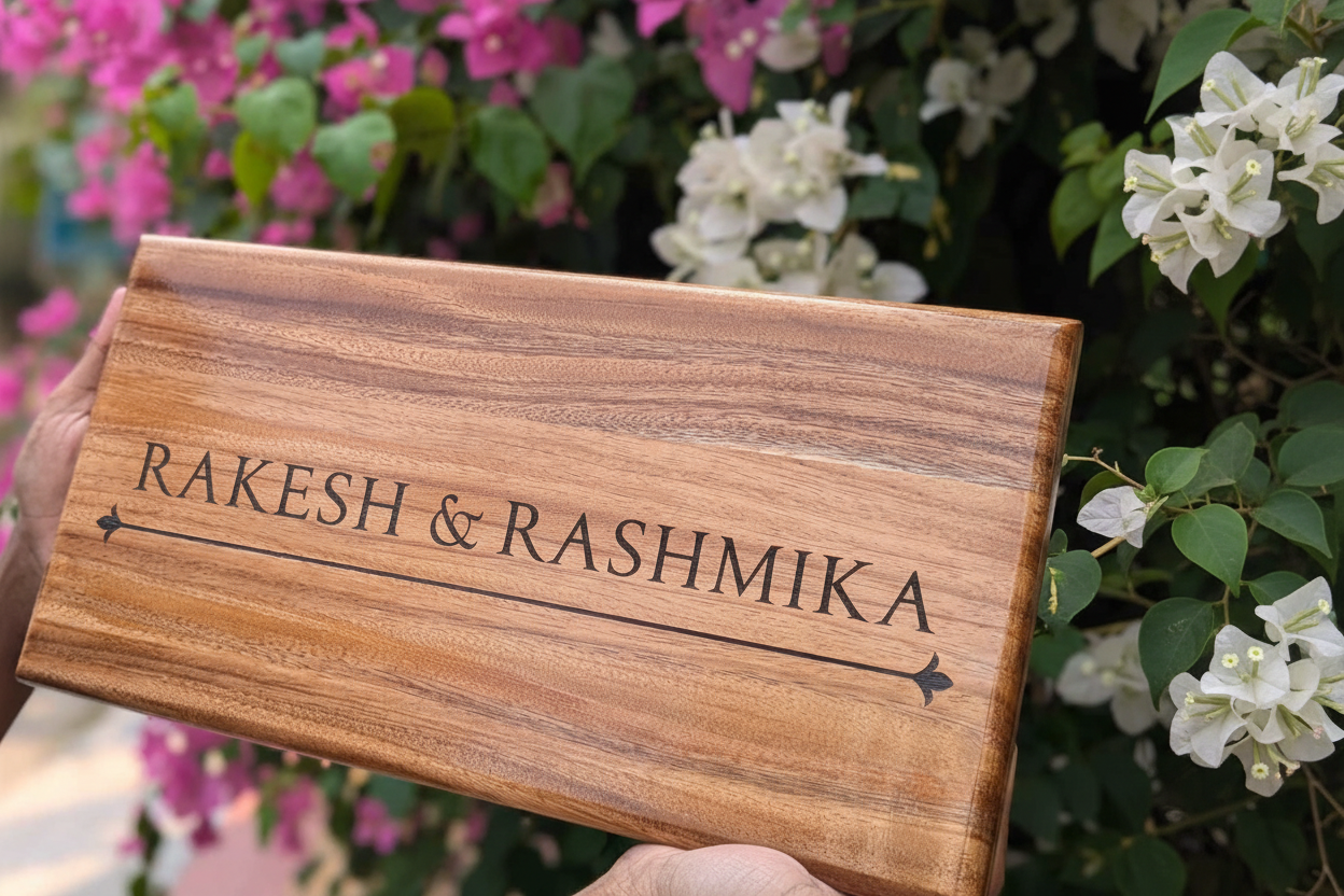 Rakesh & Rashmika Name Plate