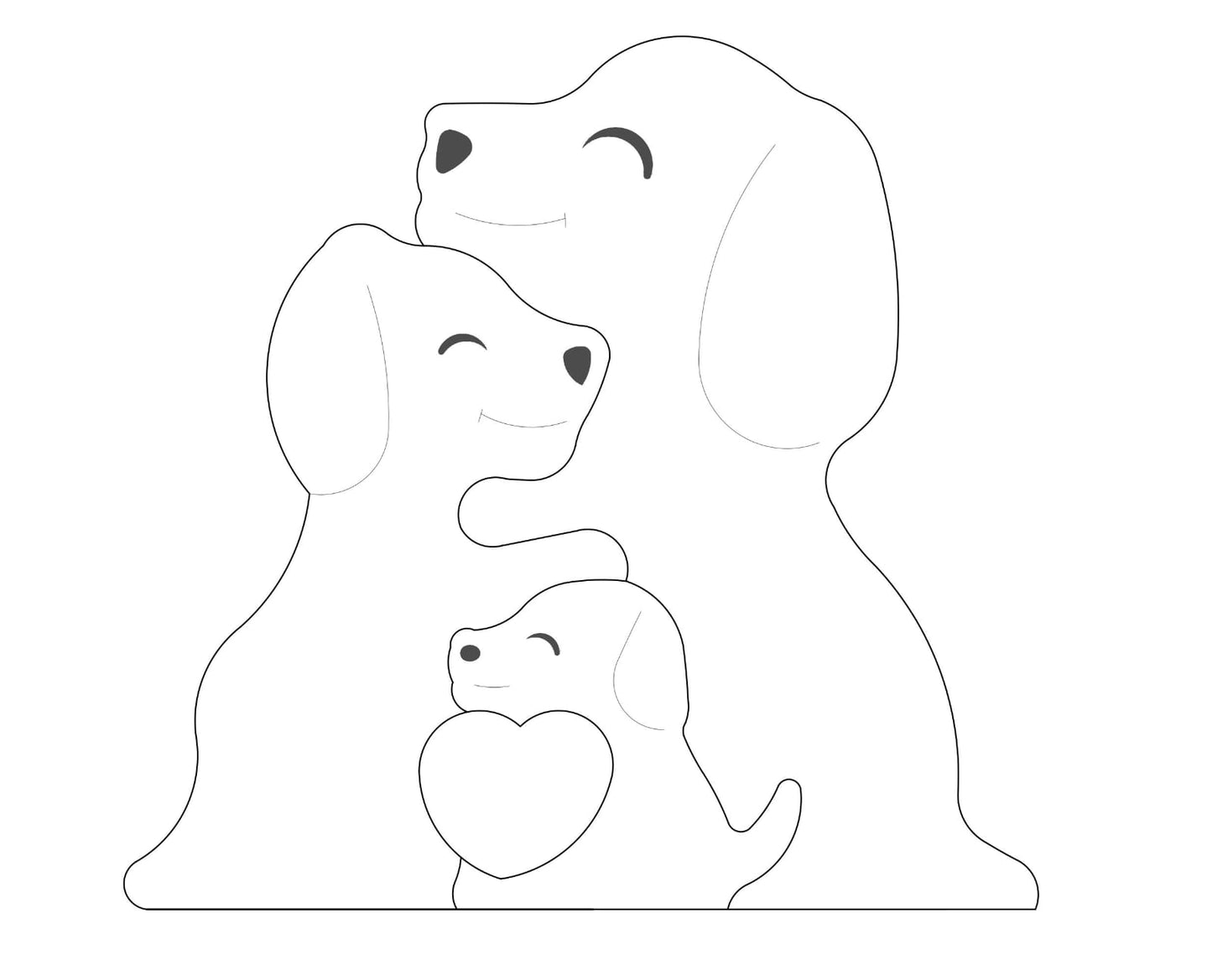 Dog Family Puzzle