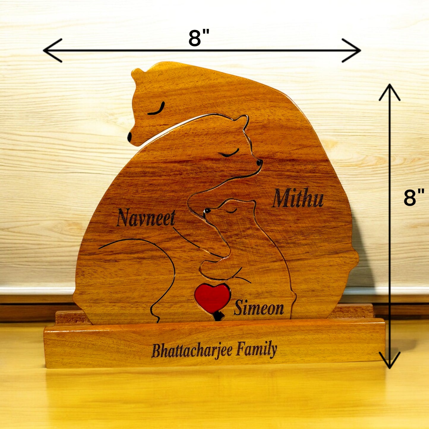 Bear family with one child (Design2)