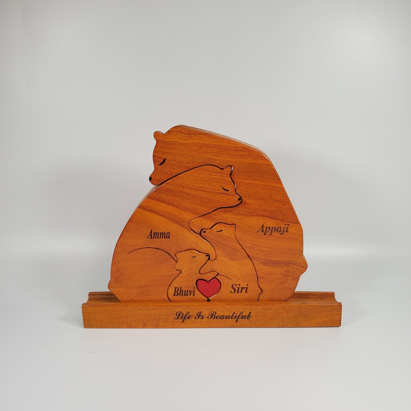 Bear family with two kids(Design 2)