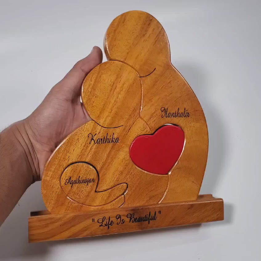 wooden handcrafted family gifts