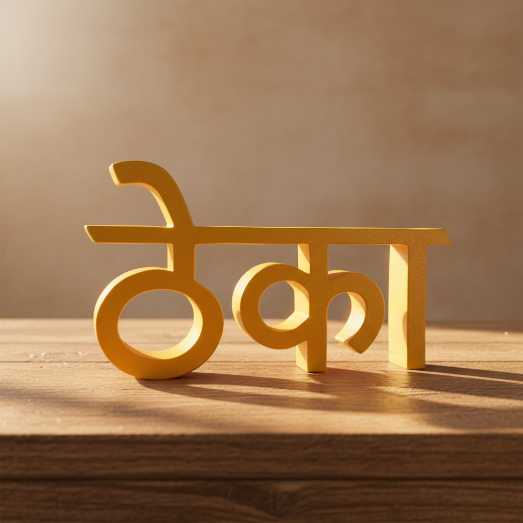 ठेका sign enhanced lighting 1:1