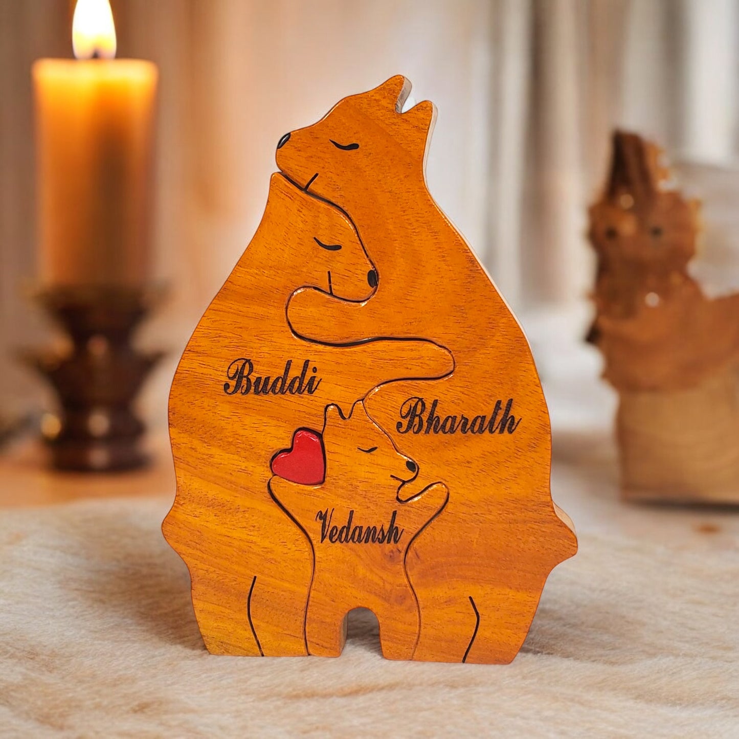 Bear family with one child (Design3)