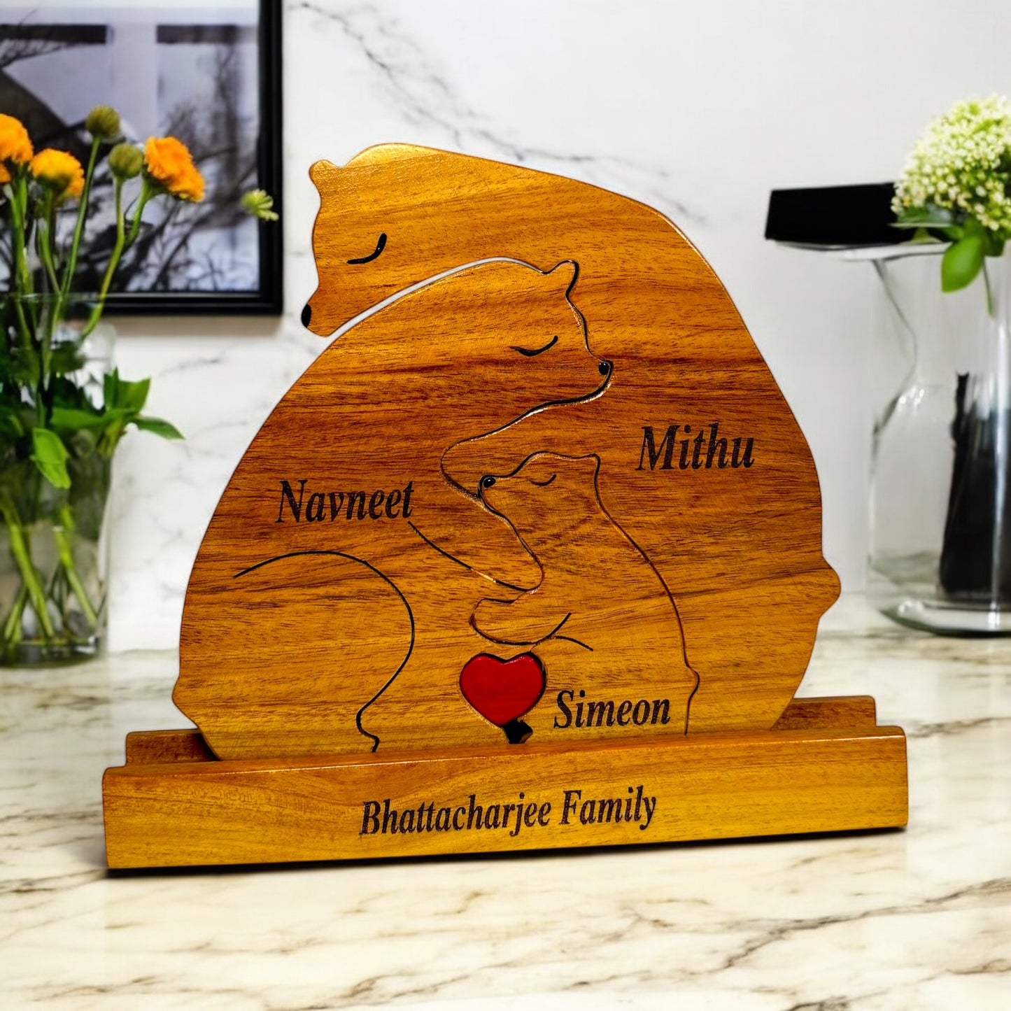 Bear family with one child (Design2)